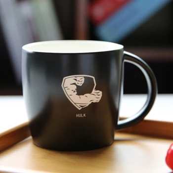 3D Graviravimas Didelės Keraminės Kavos Puodeliai, Taurės Kūrybos Pieno Puodelis Nešiojamas Masažuoklis Gėrimas