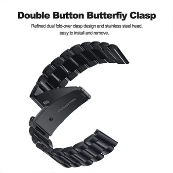 Prabangių Laikrodžių Dirželiai Huawei Žiūrėti GT2 46mm GT 2 Watchbands Nerūdijančio Plieno Riešo raiščių paski padaryti zegarkow correas de reloj