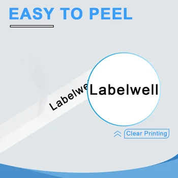 Labelwell 10pk 751 Suderinama 751 24mm*8m Juodas Žalia Laminuotos Etiketės, juostos, etiketės maker
