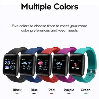 Nauja 116 Plus Smart Watch Vyrų Skaitmeninis Riešo Laikrodžiai Smartwatch Širdies ritmo Monitorius Fitneso Pedometer Mulheres Relogios Digitais