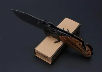 Browning X50 Titano Taktinis Sulankstomas Peilis Flipper Medienos Rankena Flipper Kempingas Medžioklės Išgyvenimo Kišenėje Kalėdos Kolekcija