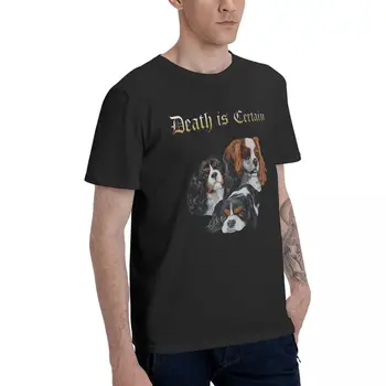 Goth Mirtis Yra tam Tikrų mielas šuo vyriški T Shirts Derliaus Tees Trumpas Rankovės O Kaklo Marškinėliai Grynos Medvilnės plius dydis 4XL 5XL Drabužiai