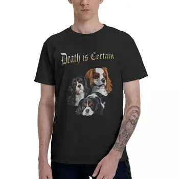Goth Mirtis Yra tam Tikrų mielas šuo vyriški T Shirts Derliaus Tees Trumpas Rankovės O Kaklo Marškinėliai Grynos Medvilnės plius dydis 4XL 5XL Drabužiai