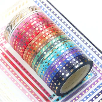 24 Ritinėliai Blizgučiai Modelis Washi Tape klijuojamas Lipdukas Vertus Dienoraštis Lipdukai Izoliacine Juosta Dekoratyviniai Kalėdų Amatai 