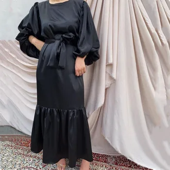Caftan Abaja Dubajus Turkijos Islamo Kaftan Musulmonų Suknelė, Hijab Afrikos ilgos Suknelės Moterims Skraiste Arabe Musulman Djellaba F