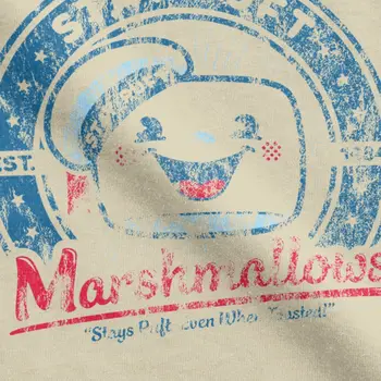 Vyriški Likti Puft Retro Ghostbusters Marshmallow T Marškinėliai Medvilnės Drabužių Mados Trumpas Rankovės O Kaklo Trišakius Dovanų Idėja T-Shirts