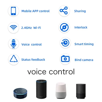 2CH WIFI Smart Switch Valdytojas, Garažo Durų Atidarytuvas dirbti su Alexa Echo 