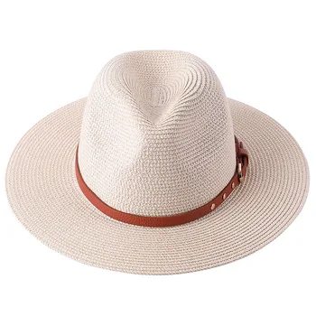 Bucket hat Moterų bžūp kepurės vyrams vasaros šiaudų skrybėlę apsauga nuo saulės, skrybėlės, plačios kraštų moterų derliaus apsaugos mados šiaudų skydelis