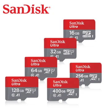Originalios SanDisk A1 Atminties TFcard SDSQUNC 1 TB 16GB 32gb 64G 128G 200G 256G 400G MicroSD C10 UHS-1 