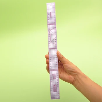Plastikiniai Siuvimo Pritaikyti 54 cm Bendr. dvipusės Metrinių Tiesiai Liniuotė Skaidri Kriterijus Kratinys Medžiaga Pjovimo Liniuotės