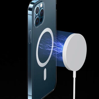 2021 Magnetinio Belaidžio Įkrovimo iPhone 12 Pro Max Mini 15W Greitas Įkroviklis iPhone 11 XS X Belaidis Kroviklis, Skirtas 