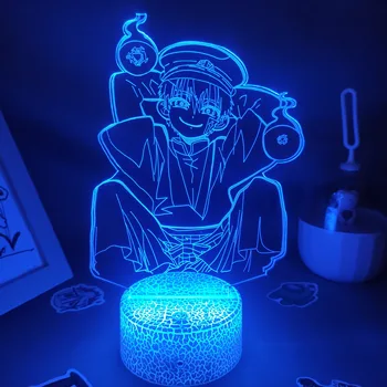 Tualetas Privalo Hanako Kun Anime Pav Yugi Amane 3D Led Naktinis Apšvietimas RGB Kietas Dovana Draugui Lavos Lempa Miegamasis Stalo Dekoro Manga