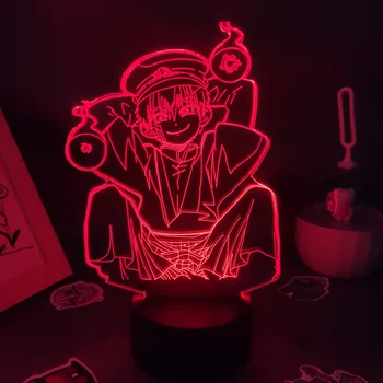 Tualetas Privalo Hanako Kun Anime Pav Yugi Amane 3D Led Naktinis Apšvietimas RGB Kietas Dovana Draugui Lavos Lempa Miegamasis Stalo Dekoro Manga