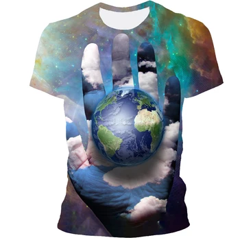 2021 Suaugusiųjų Trumpas Rankovės Karšto Pardavimo Naujausias 3D Spausdinimas Grafinis Hip-Hop Cool T-Shirt Negabaritinių Vyrų Suaugusiųjų
