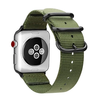 Karšto Parduoti Nailono Watchband apple Watch Band Serijos 5/4/3/2/1 Sporto Apyrankės aksesuarai 42 mm 38 mm 40mm 44mm Dirželis iwatch