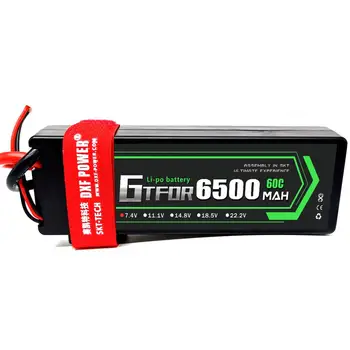 GTFDR Lipo Baterijos 2vnt 7.4 V 5200mah 6500mAh 7000mAh 50C 60C HardCase Bateria Už Buggy, Truggy Vengiantysis BX trx4 SCX10 RC VISUREIGIS