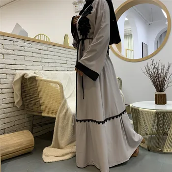 Musulmonų Suknelė Moteris Moteriška Didelis Ilgas Arabų, Artimųjų Rytų Abaja Rūbeliai Jilbab Kaftan Dubajus Suknelė Mados Nauja Rudens Žiemos Spausdinti Storio
