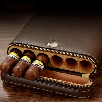 Odos Cigarų Atveju COHIBA Kedro Medienos Humidoras Kelionės Cigarų Humidoras Lange Šviesą, Rūkymo Reikmenys, Cigarų Drėkintuvas