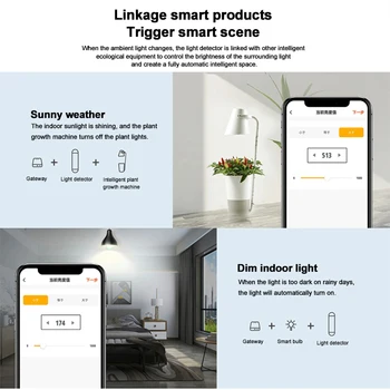 Tuya Zigbee Smart Šviesos Jutiklis Belaidis Ryškumo Jutiklio, Pažangios Apšvietimo Aptikimo Smart Gyvenimo App Kontroliuoti Smart Home