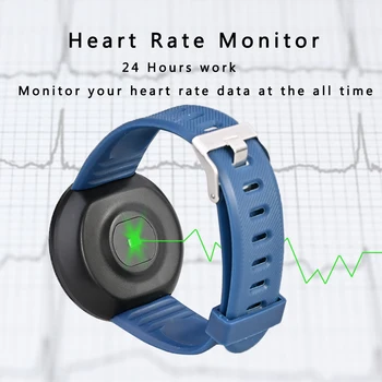 D18 Smart Watch Vyrų, Moterų Kraujo Spaudimas Smartwatch Sport Tracker Pedometer 116 Plius 