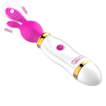 Moterų Masturbacija Silikono Stebuklinga Lazdele Masažas Stick Sekso Žaislai Moters Klitorį Stimuliuoja 12 Greičio Rabbit Vibratorius AV Stick