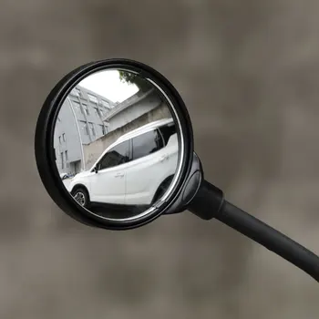 Deemount Dviračių atgal akyse vaizdo veidrodėlis Neperleidžiama 80mm Išgaubto Objektyvo Nemokamai Kairę arba į Dešinę, Vairo Kalno Kampas Reguliuojamas