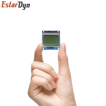 Smart Elektronika LCD Modulis Ekranas Ekranas Mėlynas apšvietimas plokštę PCB 84*48 84x84 lcd 5110 Nokia 5110 Ekranas Arduino