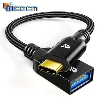 Tiegem USB C Tipo OTG Cable Male į USB 3.0 Moterų USB-C Adapter 5Gbps Duomenų Sinchronizavimo USB Konverteris, skirtas Samsung S8 S9 Mackbook pro