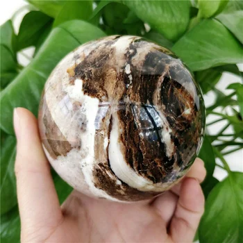 Natūrali Juoda Opal Srityje Meditacijos Akmuo Kamuolys Meno Kolekcija, Dryžuotas Mineralinis