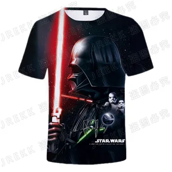 Juokinga Darth Vader Star Wars Marškinėliai Vyrams, Moterims, Vaikams, 3D Atspausdintas T-shirt Berniukas Mergina Vaikų Vasaros Mados Streetwear Kietas Viršūnes Tee