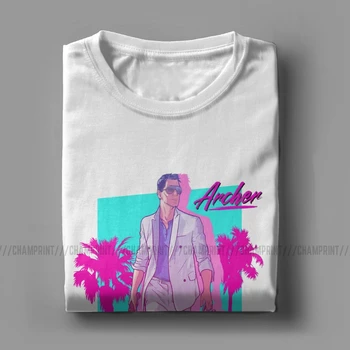 Miami Vice Vaporwave 80-ųjų Retro Filmas T Marškinėliai Vyrams Medvilnės Atsitiktinis Marškinėliai Įgulos Kaklo Tee Marškinėliai trumpomis Rankovėmis Drabužių, Dovanų Idėjos
