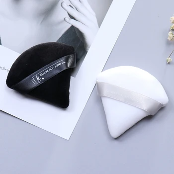 1pcs/2vnt Mini Makiažas Kempine pūkinės Kosmetikos Sluoksniuotos Trikampis Aksomo Foundation Cream Make Up Įrankiai