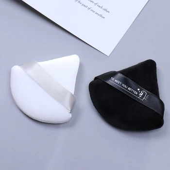 1pcs/2vnt Mini Makiažas Kempine pūkinės Kosmetikos Sluoksniuotos Trikampis Aksomo Foundation Cream Make Up Įrankiai