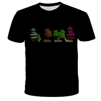 2021 NAUJAS Mano Pasaulyje Populiarus vaikai 3D Spausdinimo T-shirt Kawaii zombie Animacinių filmų Streetwear hip-hop ' T Shirts Žaidimas Žaislas Berniukams, Mergaitėms