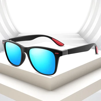 Seemfly vyriški Kelionės Vairavimo Poliarizuoti Akiniai nuo saulės UV400 Klasikinis Kvadrato Rėmo Markės Dizaino Akiniai Mados Ice Blue Gafas De Sol