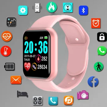 Digital Smart sporto žiūrėti Moterų laikrodžiai skaitmeninis led elektroninis laikrodis 