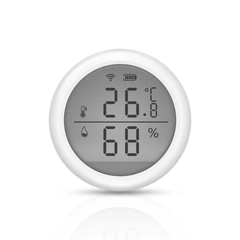 Naujausias Tuya WIFI Temperatūros Ir Drėgmės Jutiklis Patalpų Termometras Su Drėgmėmačiu LCD Ekranas Paramos Alexa, Google 