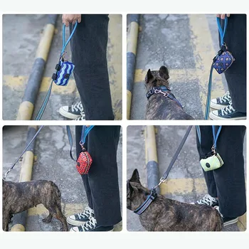 Šunelis Kakoti Maišelį Balionėlis Pet Atliekų Maišelis Diržo Laikiklis prie Sienos Priedai Su Užtrauktuku Dėklas, Hook&Loop Dirželiai Įrašą Pėsčiomis