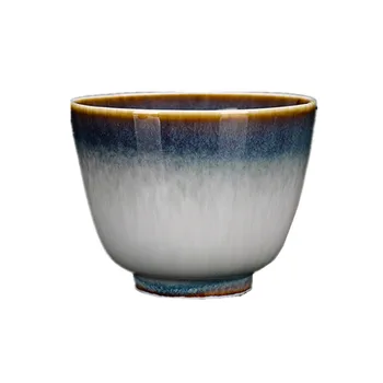 Krosnyje Keptos Teacup Temmoku Glazūra Šepečiu Siyao Pakeisti Master Cup Teacup Arbatos Keramikos Kung Fu Arbatos Puodelio