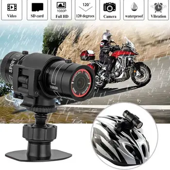 F9 Mini Bike Kamera HD Motociklo Šalmas Sporto Veiksmų Vaizdo Kamera DV vaizdo Kamera Full HD 1080p Automobilių Vaizdo įrašymas
