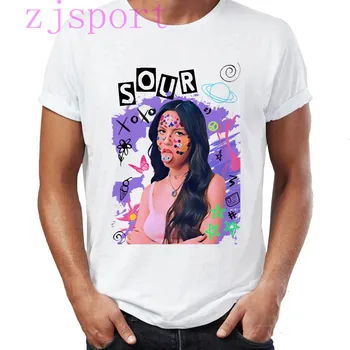 Olivia Rodrigo RŪGŠTUS plakatas-Graži grafika Negabaritinių marškinėliai Albumą Juokinga vairuotojo pažymėjimą Padengti Viršų moterys/vyrai T-Shirt