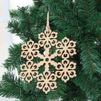 10vnt Linksmų Kalėdų Eglutės Kabinti Pakabučiai Baltos Snaigės Ornamentais Dekoruoti Kalėdų Šventės atributas Namų Dekoracijos