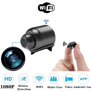 1080P Mini Kamera, Wi-fi IP Kamera, infraraudonųjų SPINDULIŲ Naktinio Matymo Smart Home Videcam Stebėjimo Kameros, Paslėpta Mobiliojo ryšio Aptikimas Kamera
