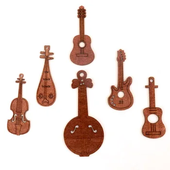 Sumaišykite Muzikos instrumentas gitara, smuikas Medienos Papuošalai Rankų darbo Medinių Amatų Aksesuaras Namų Puošybai 