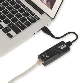 USB 3.0 Tinklo plokštė 10/100/1000 Mbps RJ45 Ethernet LAN Tinklo Adapteris, Skirtas Nešiojamojo kompiuterio Darbalaukio TV Box RJ45 USB Jungtis