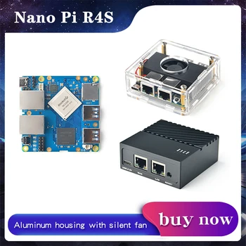 NanoPi R4S 1GB/4GB Dual Gbps Ethernet Vartai RK3399 Paramos OpenWrt LEDE Sistema V2ray SSR 