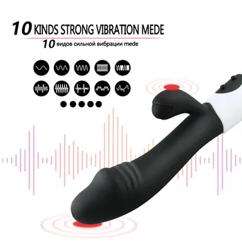 10 Greičio G Spot Dildo Vibratorius Klitorio Makšties Dvigubas Vibratorius Rabbit Vibratorius, Sekso Žaislai, Moters, Moteris Masturbator