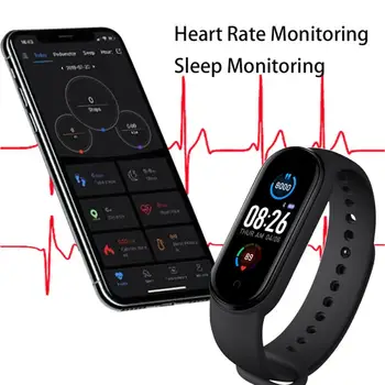 M5 Smart Laikrodžiai Smart Juosta Sport Fitness Tracker Pedometer Širdies Ritmas, Kraujo Spaudimo Monitorius 