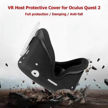Silikoninis Apsauginis Dangtelis Korpuso Atveju Oculus Quest 2 VR Ausines Galvos Dangtelis, Anti-Įbrėžimų Už Oculus Quest 2 VR Priedai
