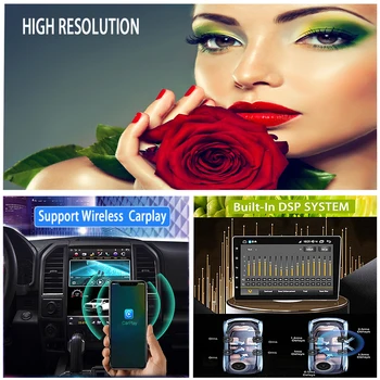 Tesla Stiliaus ekranas Android 9.0 Automobilio Multimedijos Grotuvas vienetas Ford Fusion, Mondeo MK4 2011-2013 automobilių GPS Radijas stereo BT galvos vienetas